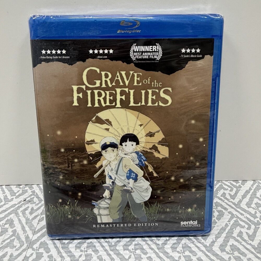 Grave Of The Fireflies Blu-ray 2012 Remastered Sentai Filmworks OOP NEW SEALED